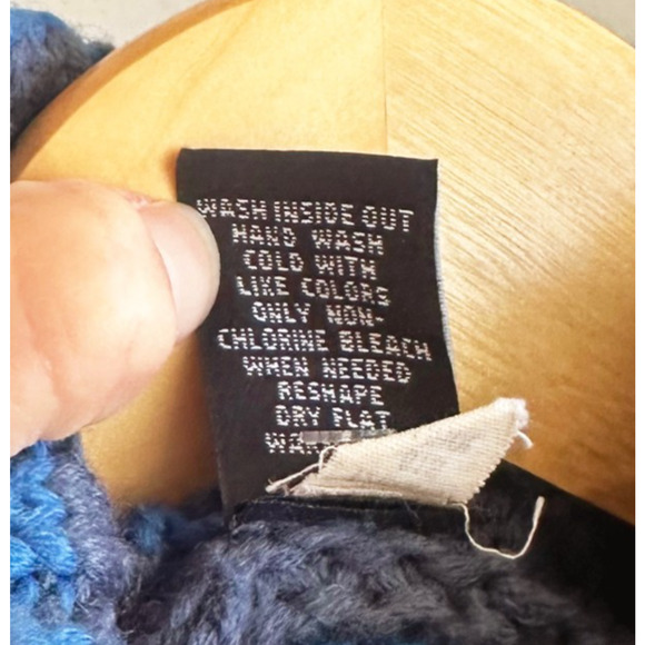 VTG Y2K Gap Wool Blend Stripped Turtleneck Sweater Medium Preppy Chunky 2000s - Picture 6 of 8